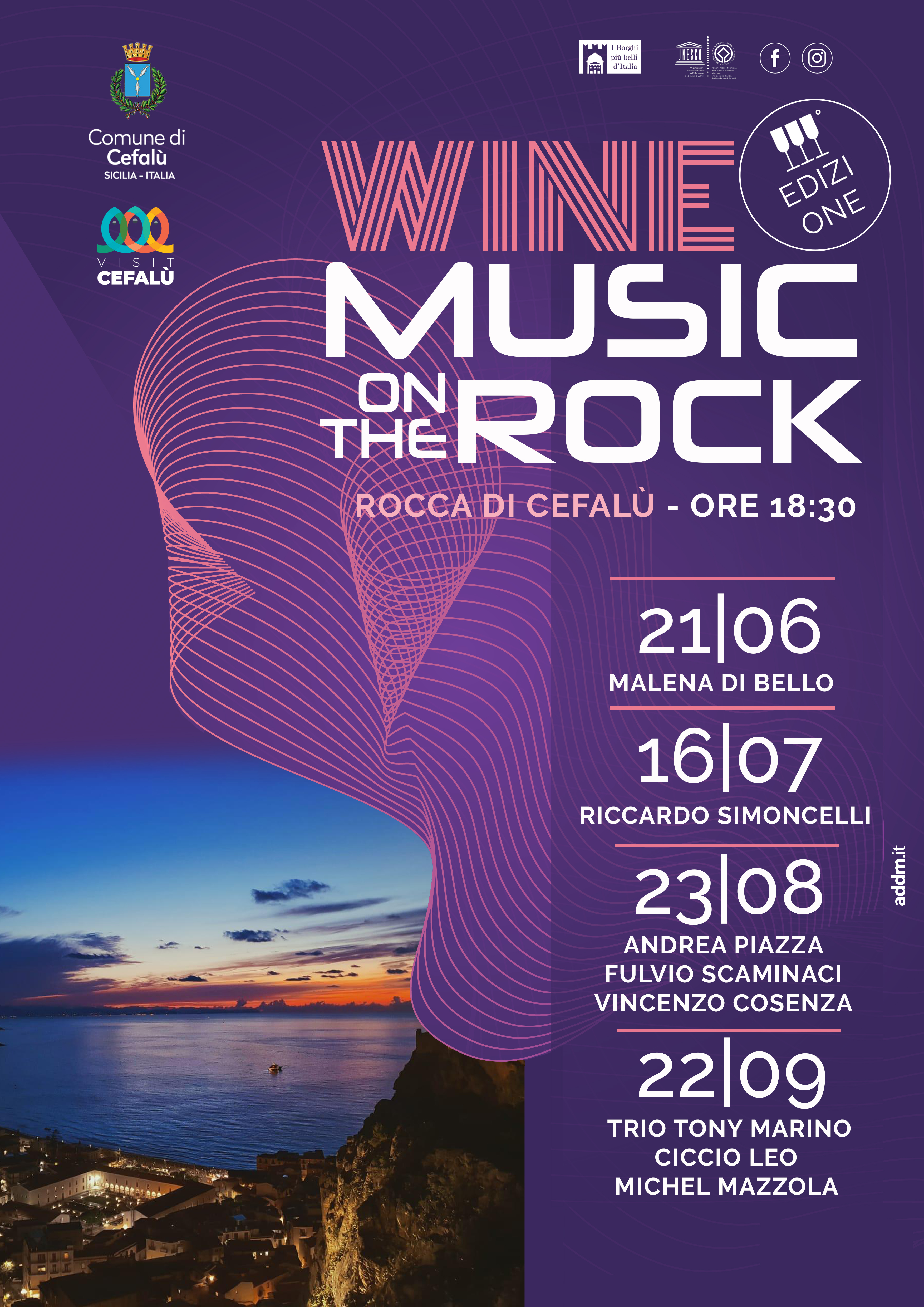 wine music on the rock cefalù